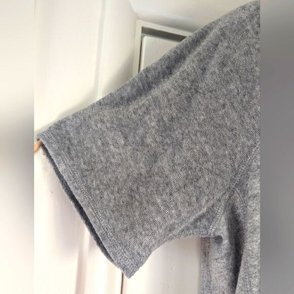 Abercrombie & Fitch Velour Sleeves T-Shirt Nostalgiacore Preppy Athleisure MD - Picture 5 of 10